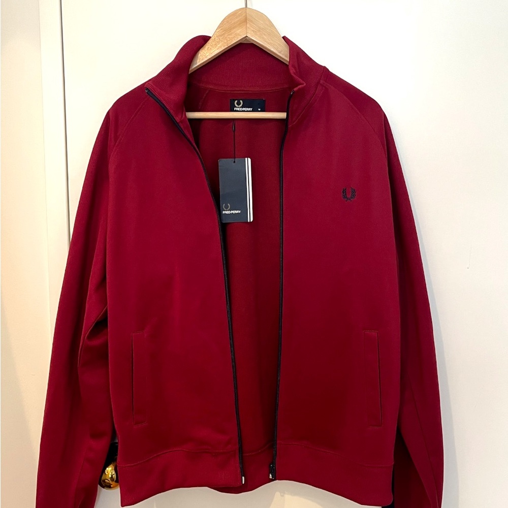 Fred Perry Burgundy Zip-Up Jacket